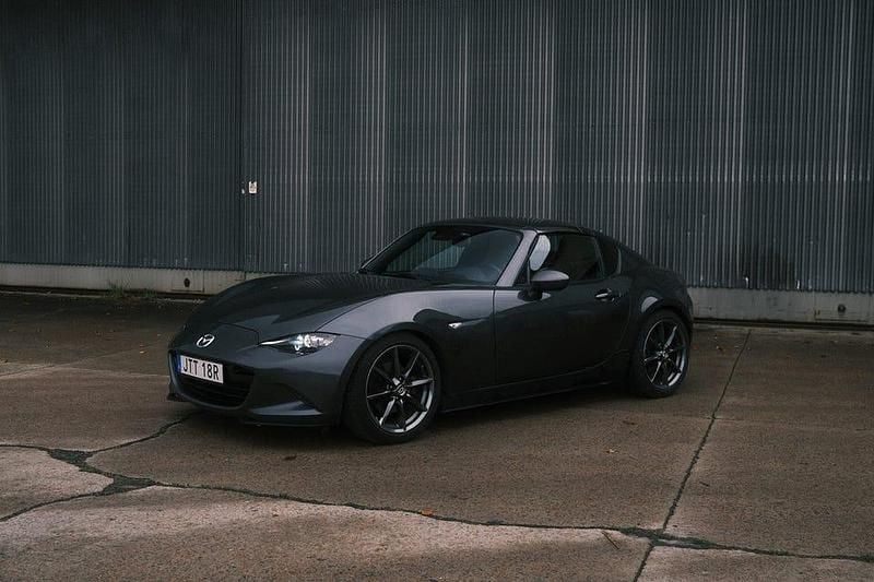 Machine grey metallic Begagnad 2019 Mazda MX5 Cab | 318 000 kr (Lite dyr) - Bild 1/4