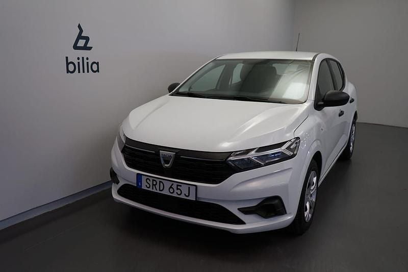 Vit Begagnad 2022 Dacia Sandero Essentiel Halvkombi | 129 500 kr (Bra pris) - Bild 1/3