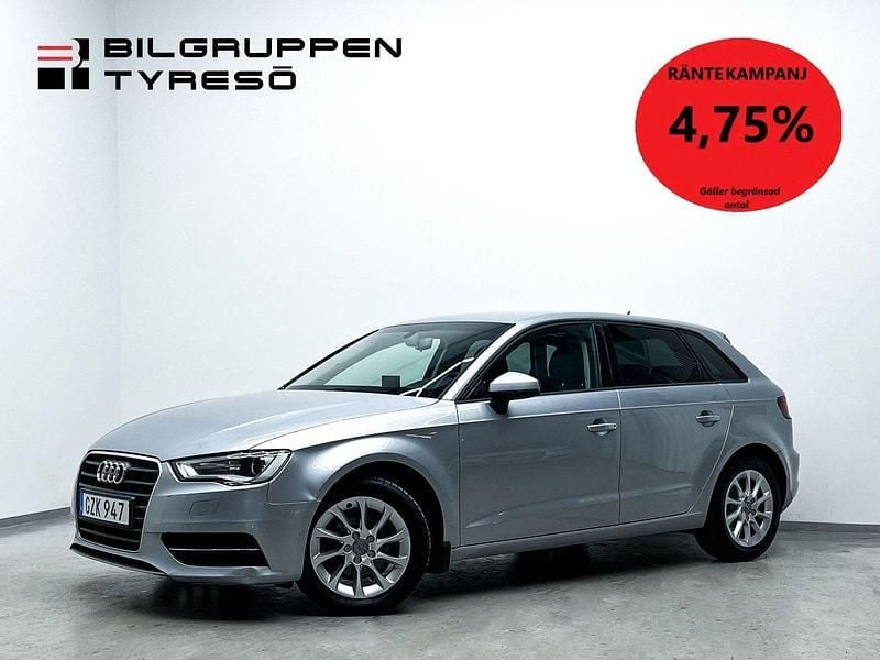 Silver Begagnad 2016 Audi A3 Sportback Attraction Halvkombi | 149 900 kr (Superpris) - Bild 1/4