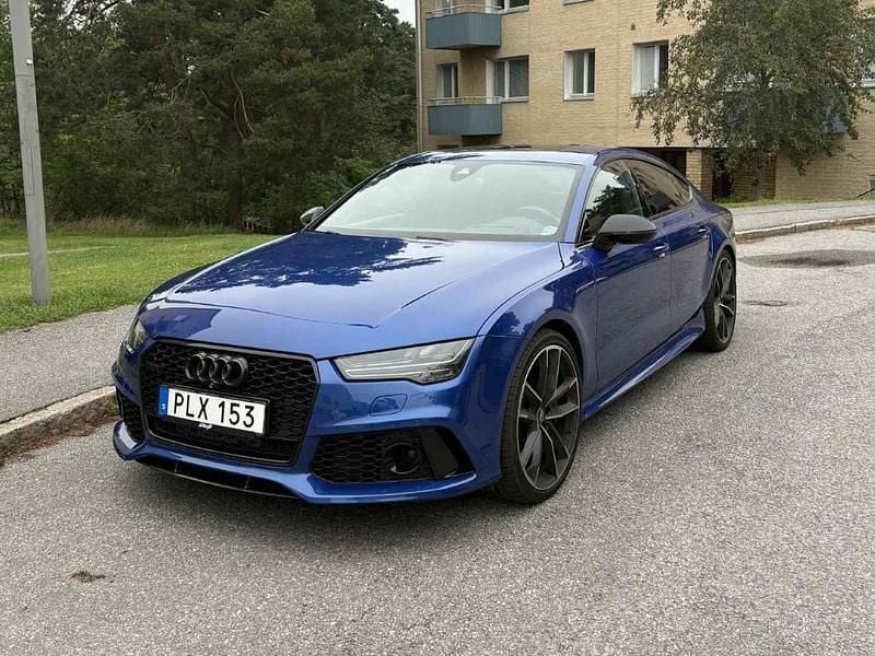 Blå Begagnad 2018 Audi RS7 Performance Halvkombi | 599 000 kr (Dyr) - Bild 1/4