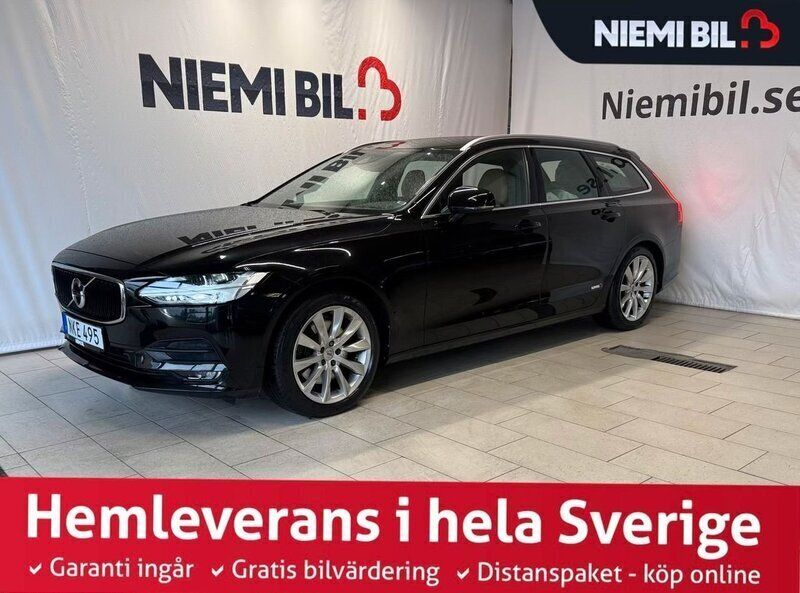 Svart Begagnad 2018 Volvo V90 Momentum Kombi | 254 900 kr (Marknadspris) - Bild 1/3