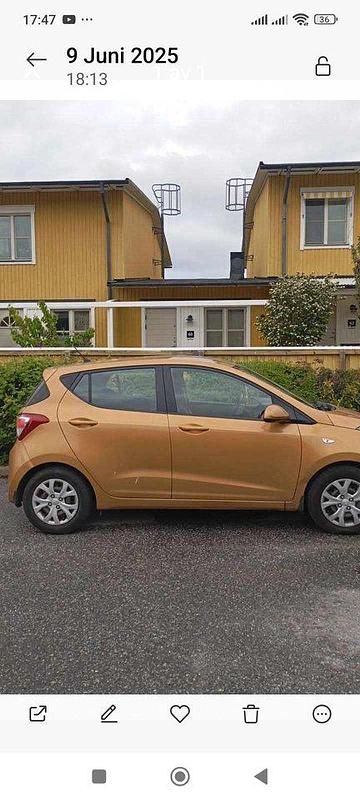 Orange Begagnad 2015 Hyundai i10 Comfort Halvkombi | 95 000 kr (Marknadspris) - Bild 1/1