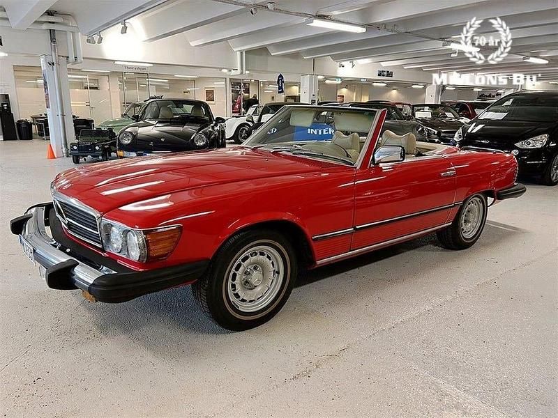 Begagnad Mercedes SL450 224 HK (164 kW) 1978 Röd Cab