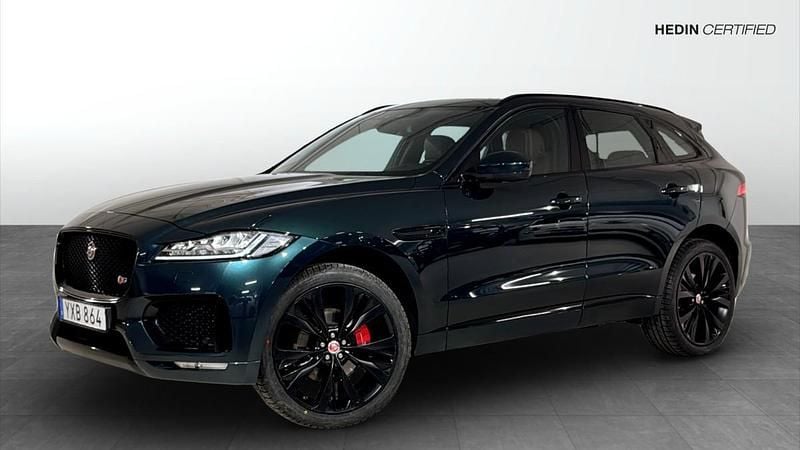 Begagnad Jaguar F-Pace S 301 HK (221 kW) 2017 Grön SUV