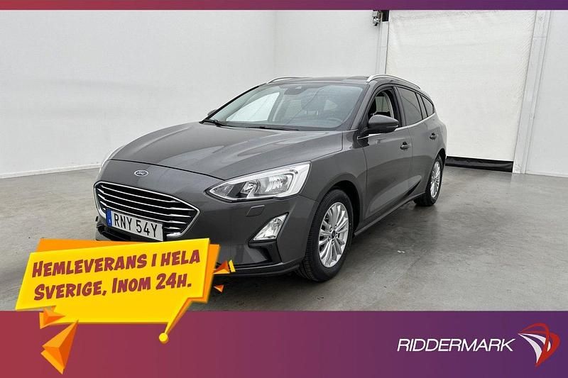 Grå Begagnad 2019 Ford Focus Titanium Kombi | 164 800 kr (Marknadspris) - Bild 1/3