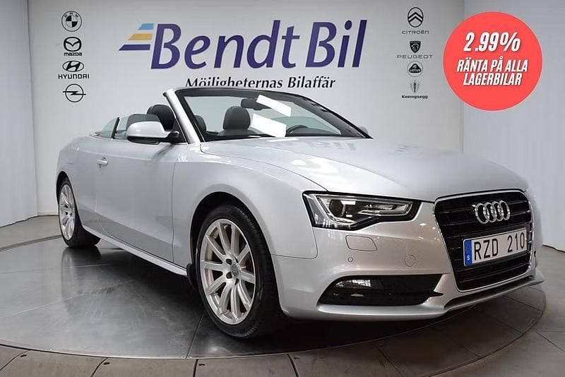 Begagnad Audi A5 Cabriolet Comfort 170 HK (125 kW) 2012 Silver Cab