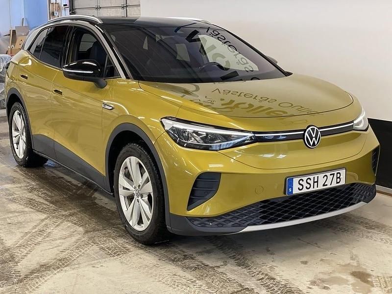 Gul Begagnad 2021 VW ID.4 Pro Performance SUV | 244 900 kr (Marknadspris) - Bild 1/3