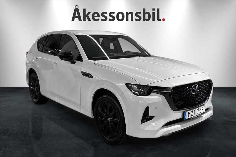 Rhodium white Ny 2025 Mazda CX-60 Homura-Line SUV | 634 900 kr (Marknadspris) - Bild 1/4