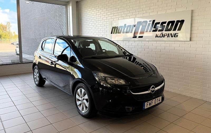 Svart Begagnad 2015 Opel Corsa Enjoy Halvkombi | 99 500 kr (Marknadspris) - Bild 1/4