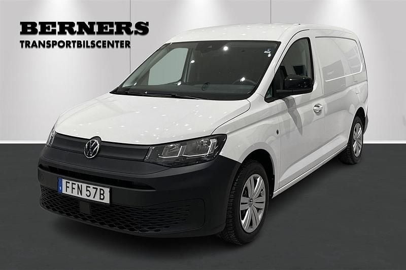 Vit Begagnad 2023 VW Caddy Maxi Minibuss | 269 900 kr (Marknadspris) - Bild 1/4