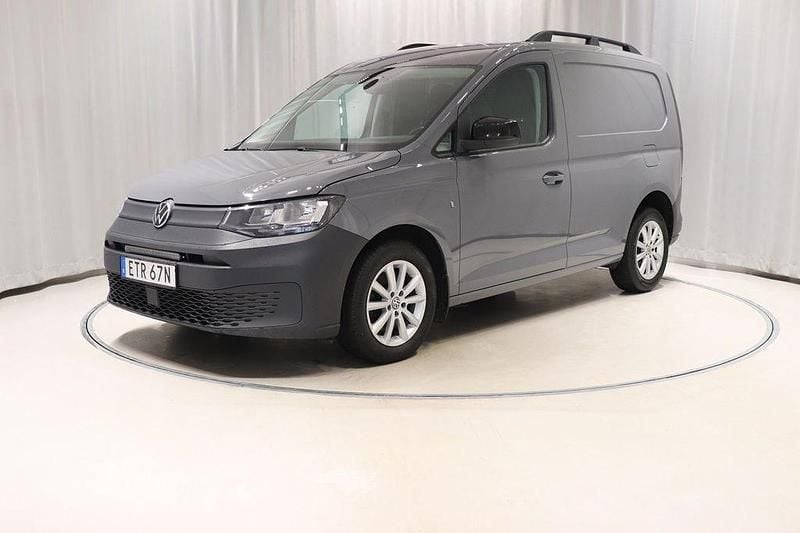 Grå (pure grey) Begagnad 2021 VW Caddy Minibuss | 209 800 kr (Superpris) - Bild 1/4