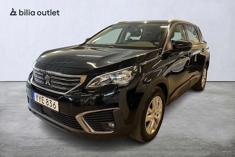 Svart Begagnad 2017 Peugeot 5008 SUV | 170 000 kr (Marknadspris) - Bild 1/4