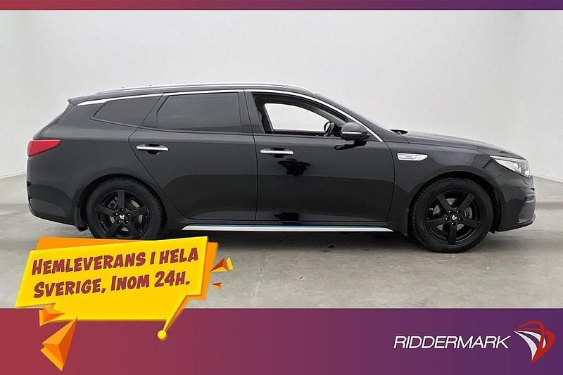 Svart Begagnad 2018 Kia Optima Hybrid Advance Sedan | 137 900 kr (Bra pris) - Bild 1/3