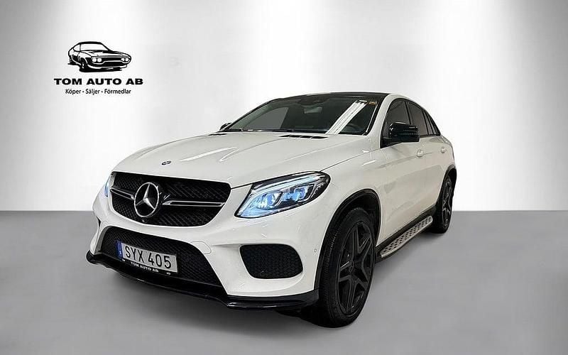 Begagnad Mercedes GLE350 AMG line 258 HK (189 kW) 2015 Vit Sportkupé