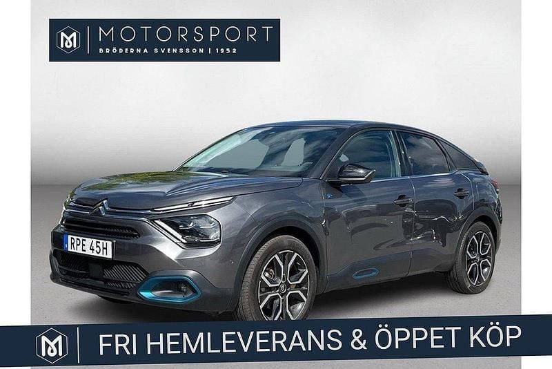 Grå Begagnad 2022 Citroën e-C4 Shine Halvkombi | 199 900 kr (Marknadspris) - Bild 1/3