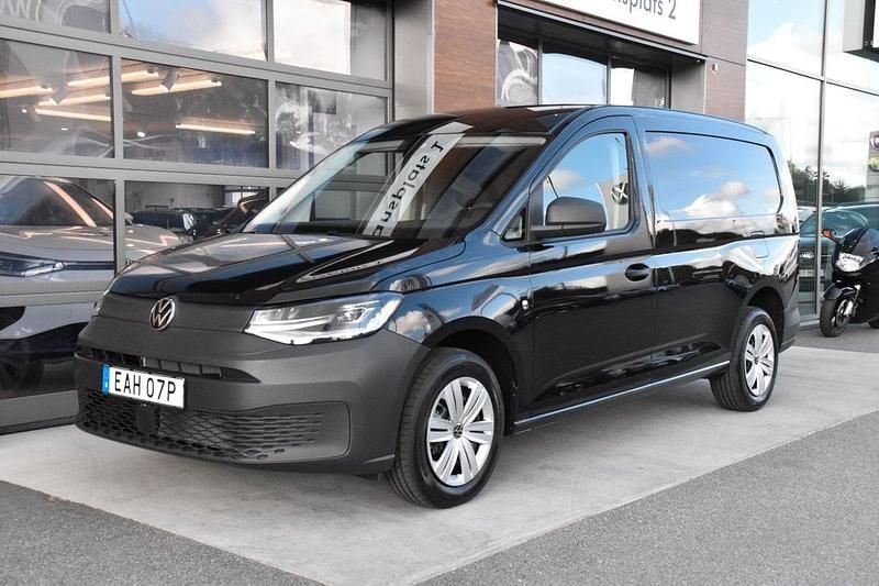 Svart Ny 2025 VW Caddy Maxi Minibuss | 456 250 kr (Marknadspris) - Bild 1/4