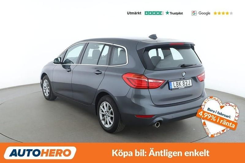Begagnad BMW 218 Gran Tourer Advantage 141 HK (103 kW) 2019 Grå Minibuss