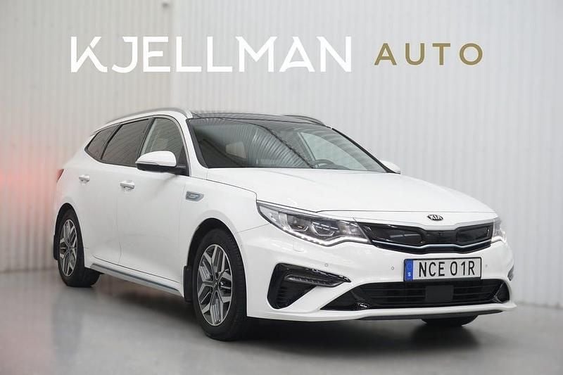 Vit Begagnad 2019 Kia Optima Advance Kombi | 144 900 kr (Marknadspris) - Bild 1/4
