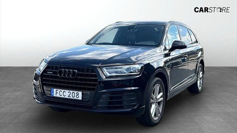 Blå Begagnad 2016 Audi Q7 S-Line SUV | 369 900 kr (Marknadspris) - Bild 1/4