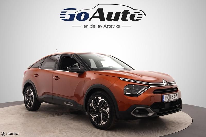 Orange Begagnad 2022 Citroën C4 PureTech Halvkombi | 189 500 kr (Marknadspris) - Bild 1/4