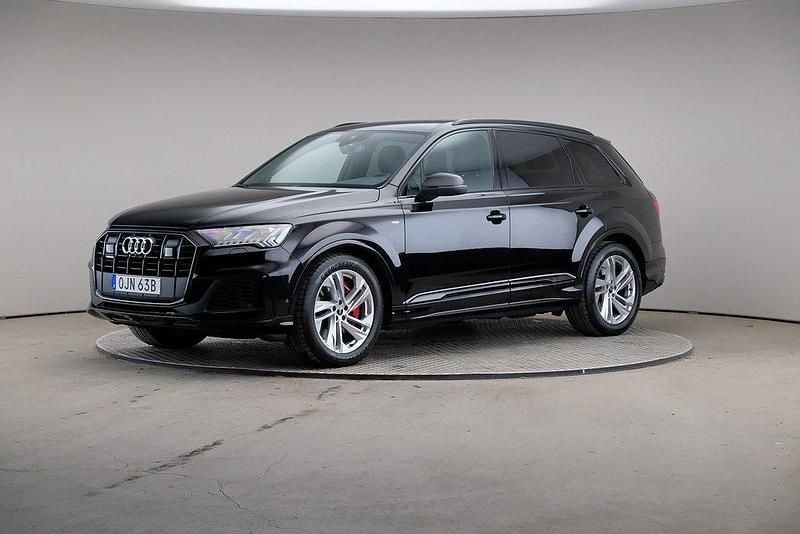 Svart Begagnad 2021 Audi Q7 S-Line SUV | 649 000 kr (Marknadspris) - Bild 1/4