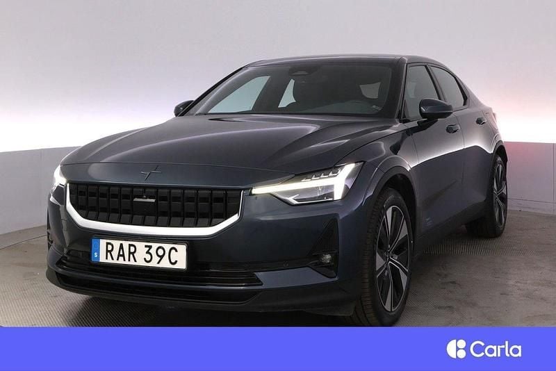 Mörkblå (blå) Begagnad 2023 Polestar 2 Pilot-lite Sedan | 434 900 kr (Lite dyr) - Bild 1/4