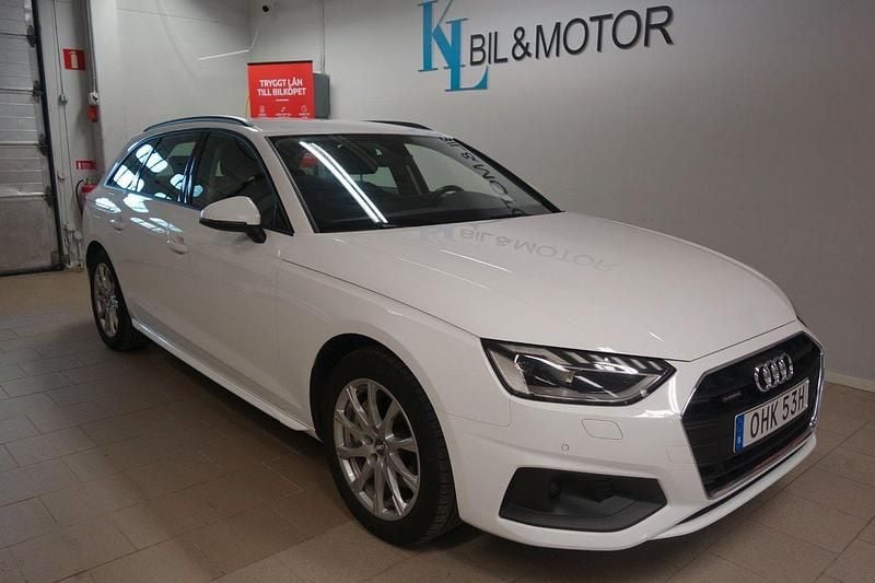Vit (ibis vit) Begagnad 2020 Audi A4 Proline Kombi | 284 900 kr (Bra pris) - Bild 1/4