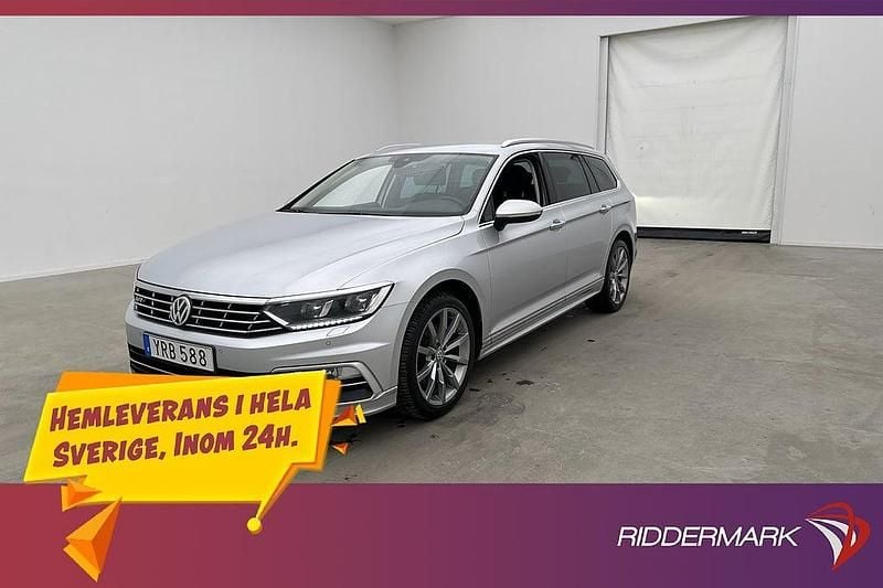 Silver Begagnad 2018 VW Passat GT Kombi | 209 800 kr (Marknadspris) - Bild 1/3