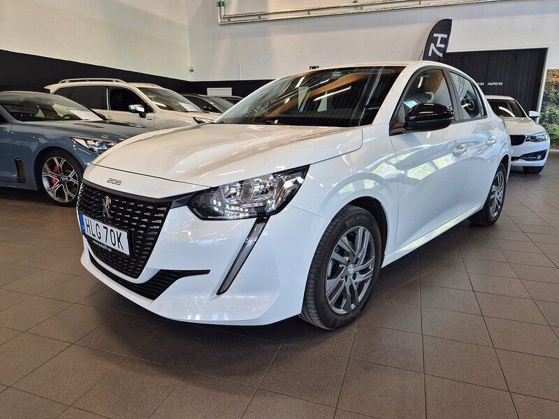 Vit (vit banquise) Begagnad 2022 Peugeot 208 Active Halvkombi | 159 900 kr (Marknadspris) - Bild 1/4