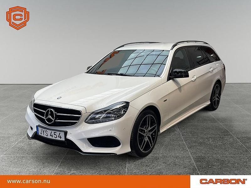 Vit Begagnad 2015 Mercedes E220 AMG Kombi | 227 900 kr (Lite dyr) - Bild 1/3