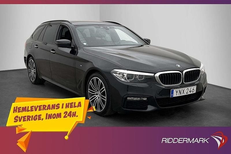 Svart Begagnad 2018 BMW 520 M Sport Kombi | 274 900 kr (Bra pris) - Bild 1/3