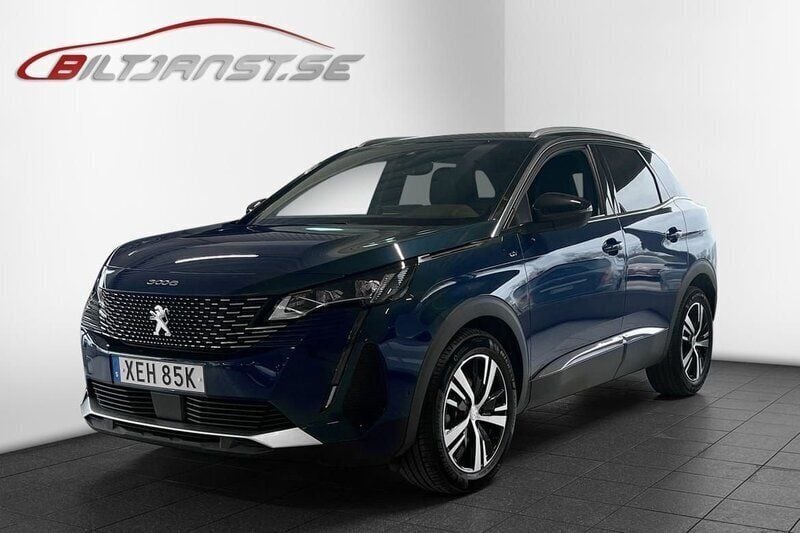 Blå Begagnad 2023 Peugeot 3008 GT SUV | 278 800 kr (Marknadspris) - Bild 1/4