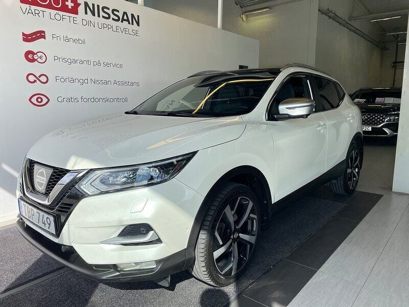 Vit Begagnad 2018 Nissan Qashqai Tekna+ SUV | 160 000 kr (Marknadspris) - Bild 1/4