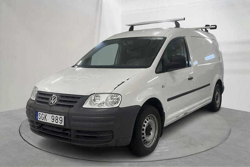 Vit Begagnad 2008 VW Caddy Maxi Minibuss | 49 000 kr (Superpris) - Bild 1/4