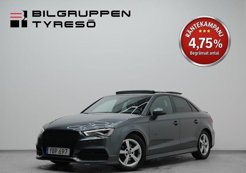 Grå Begagnad 2016 Audi A3 Ambition Sedan | 159 900 kr (Marknadspris) - Bild 1/4