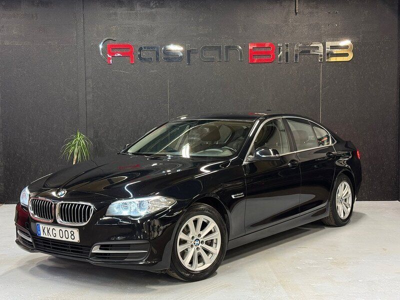 Svart Begagnad 2016 BMW 520 Sedan | 140 000 kr (Bra pris) - Bild 1/4