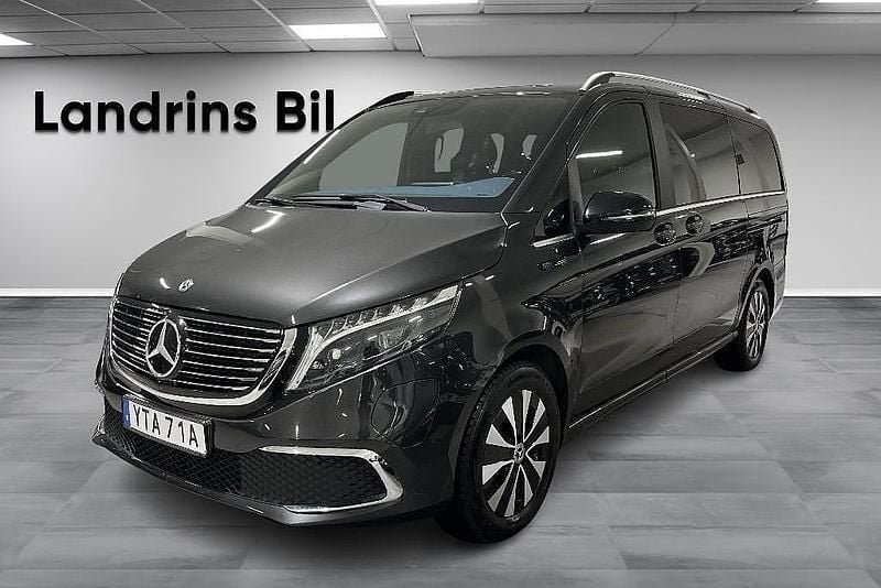 Mörkgrå Begagnad 2021 Mercedes EQV300 Avantgarde Minibuss | 419 900 kr - Bild 1/4