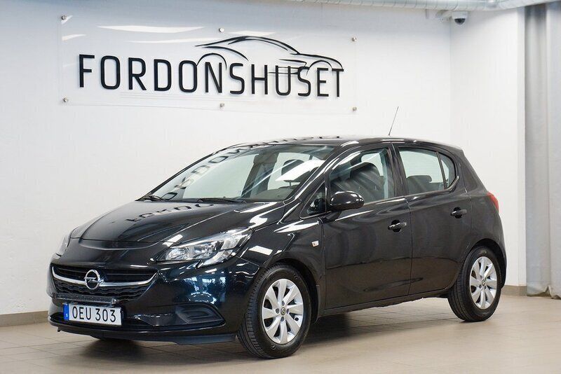 Svart Begagnad 2016 Opel Corsa Enjoy Halvkombi | 74 900 kr (Marknadspris) - Bild 1/4