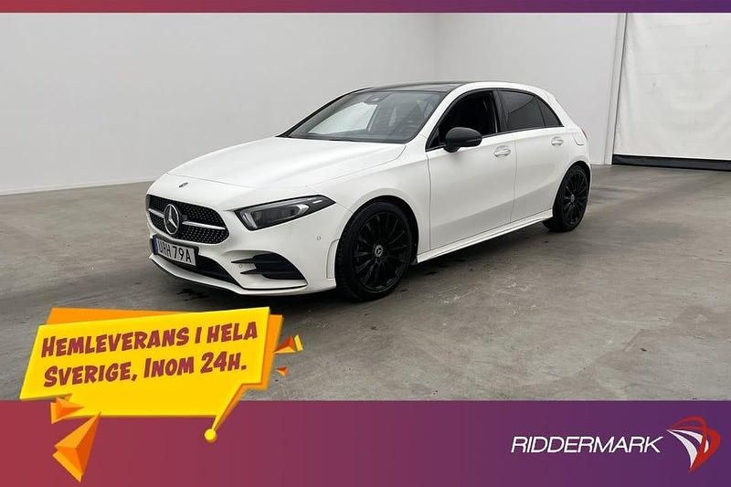 Vit Begagnad 2019 Mercedes A200 AMG Halvkombi | 228 900 kr (Marknadspris) - Bild 1/3