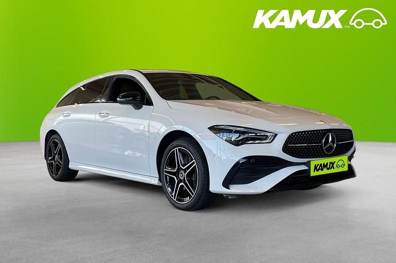Vit Begagnad 2025 Mercedes CLA250e Shooting Brake AMG Kombi | 414 900 kr (Lite dyr) - Bild 1/4