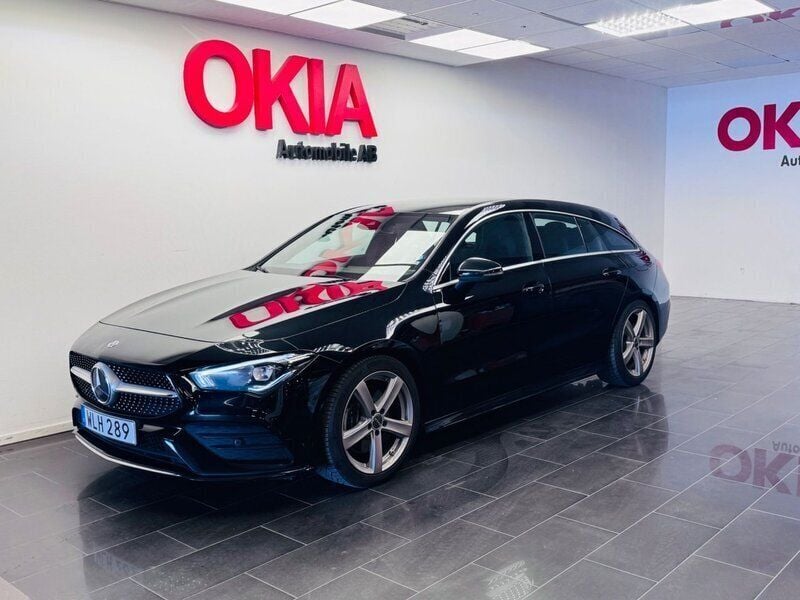 Svart Begagnad 2021 Mercedes CLA200 Shooting Brake AMG Kombi | 249 900 kr (Bra pris) - Bild 1/4
