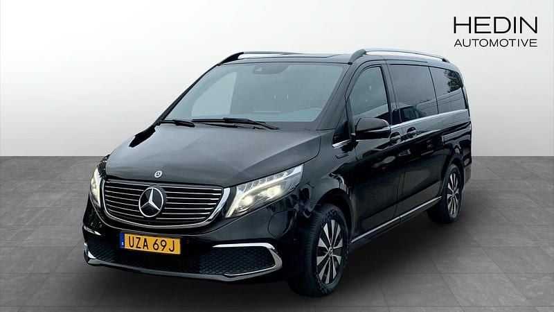 Svart (black) Begagnad 2020 Mercedes EQV300 Minibuss | 399 900 kr - Bild 1/4