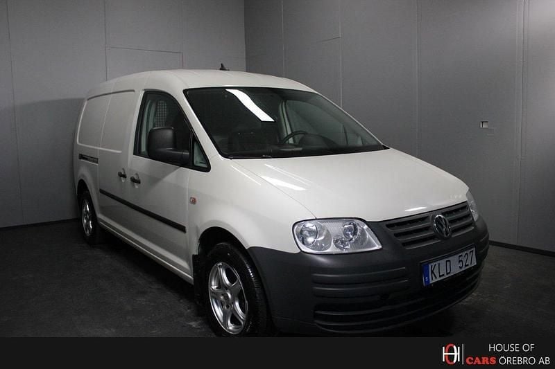 Vit Begagnad 2008 VW Caddy Maxi Minibuss | 49 900 kr (Bra pris) - Bild 1/4