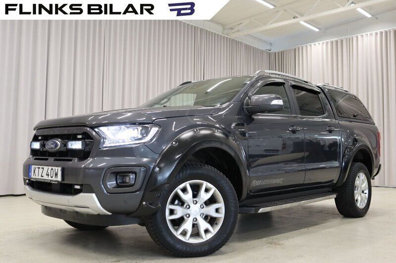Grå Begagnad 2021 Ford Ranger Wildtrack Pickup | 399 900 kr (Lite dyr) - Bild 1/4