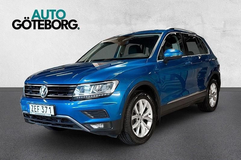 Ljusblå Begagnad 2018 VW Tiguan SUV | 134 500 kr (Marknadspris) - Bild 1/3