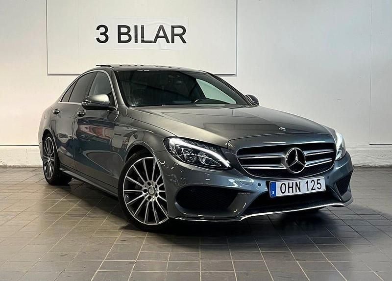 Begagnad Mercedes C300 AMG line 245 HK (180 kW) 2017 Grå Sedan