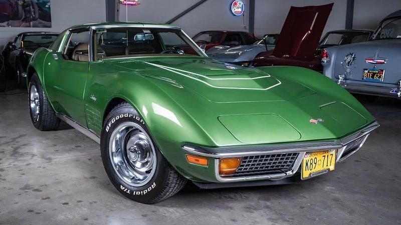 Begagnad Chevrolet Corvette Stingray LT 330 HK (242 kW) 1972 Elkhart green metallic