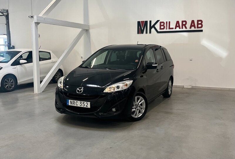 Svart Begagnad 2014 Mazda 5 Minibuss | 110 000 kr - Bild 1/4