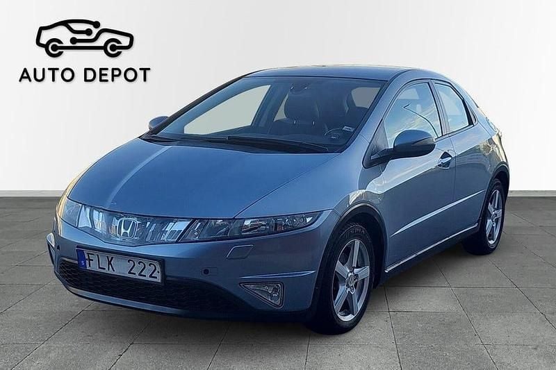 Ljusblå Begagnad 2007 Honda Civic Sport Halvkombi | 64 900 kr (Marknadspris) - Bild 1/4