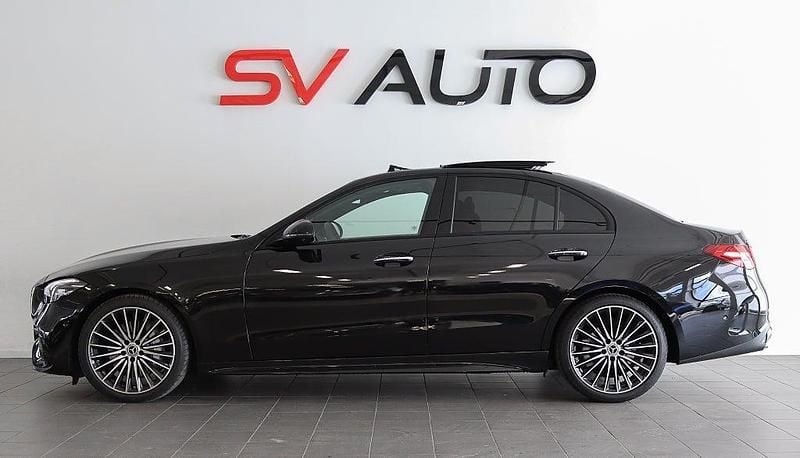 Begagnad Mercedes C200 AMG Line Premium 204 HK (150 kW) 2024 Svart Sedan
